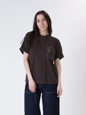 T-shirt tasca ecopelle moro