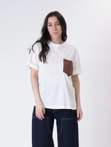 T-shirt tasca ecopelle cuoio