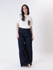 Giusy Western Blue Denim Jeans