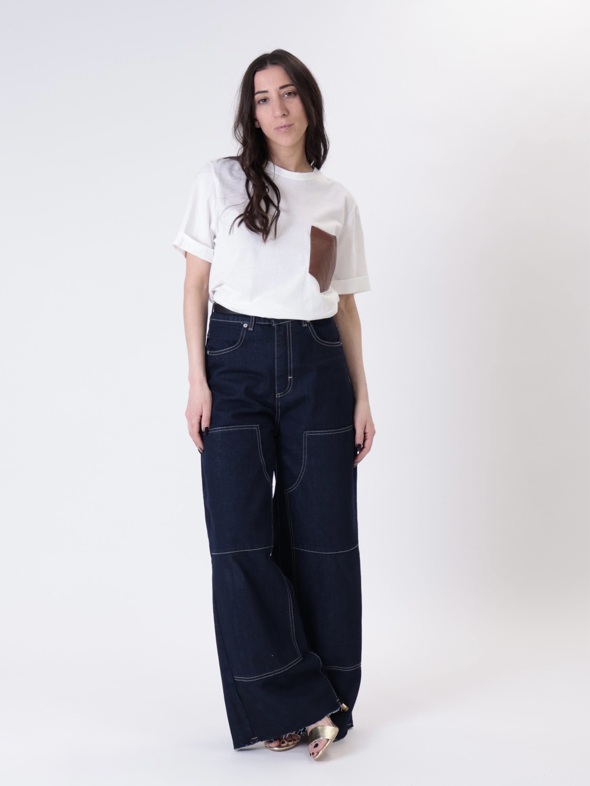 Giusy Western Blue Denim Jeans