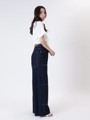 Giusy Western Blue Denim Jeans