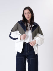 Bomber Vero blu/militare/panna