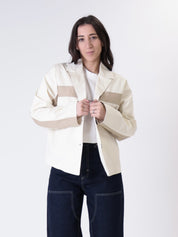 Blazer lore scollo V vaniglia/sabbia