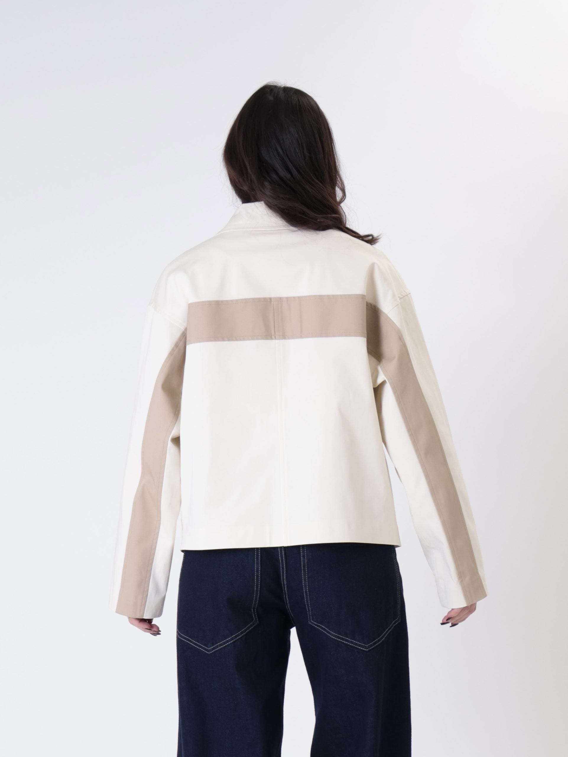 Blazer lore scollo V vaniglia/sabbia