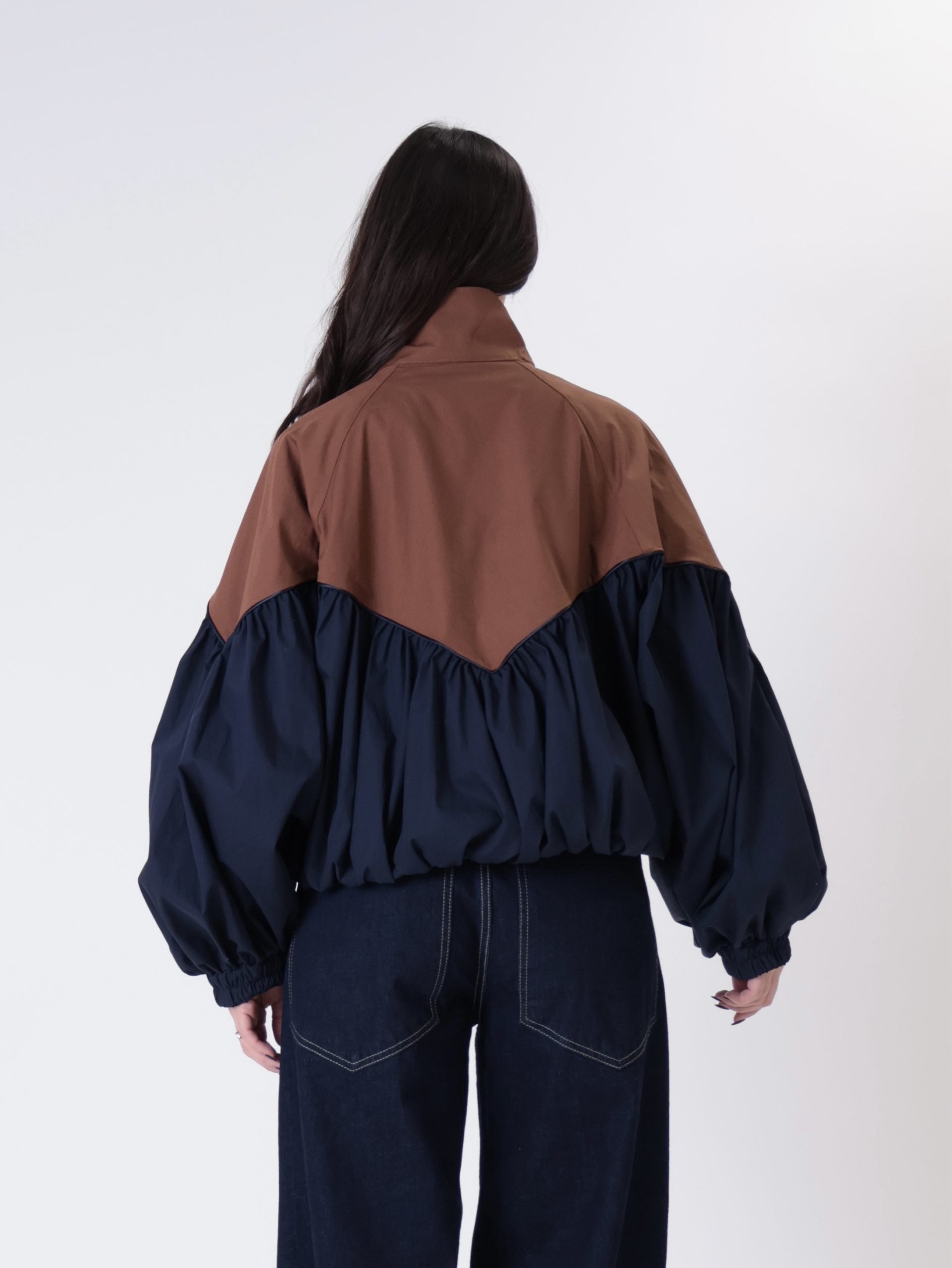 Blue/Tobacco Ludo Bomber Jacket