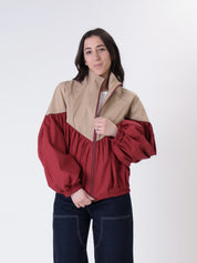 Bomber Ludo rosso/cammello