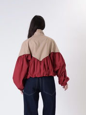 Bomber Ludo rosso/cammello
