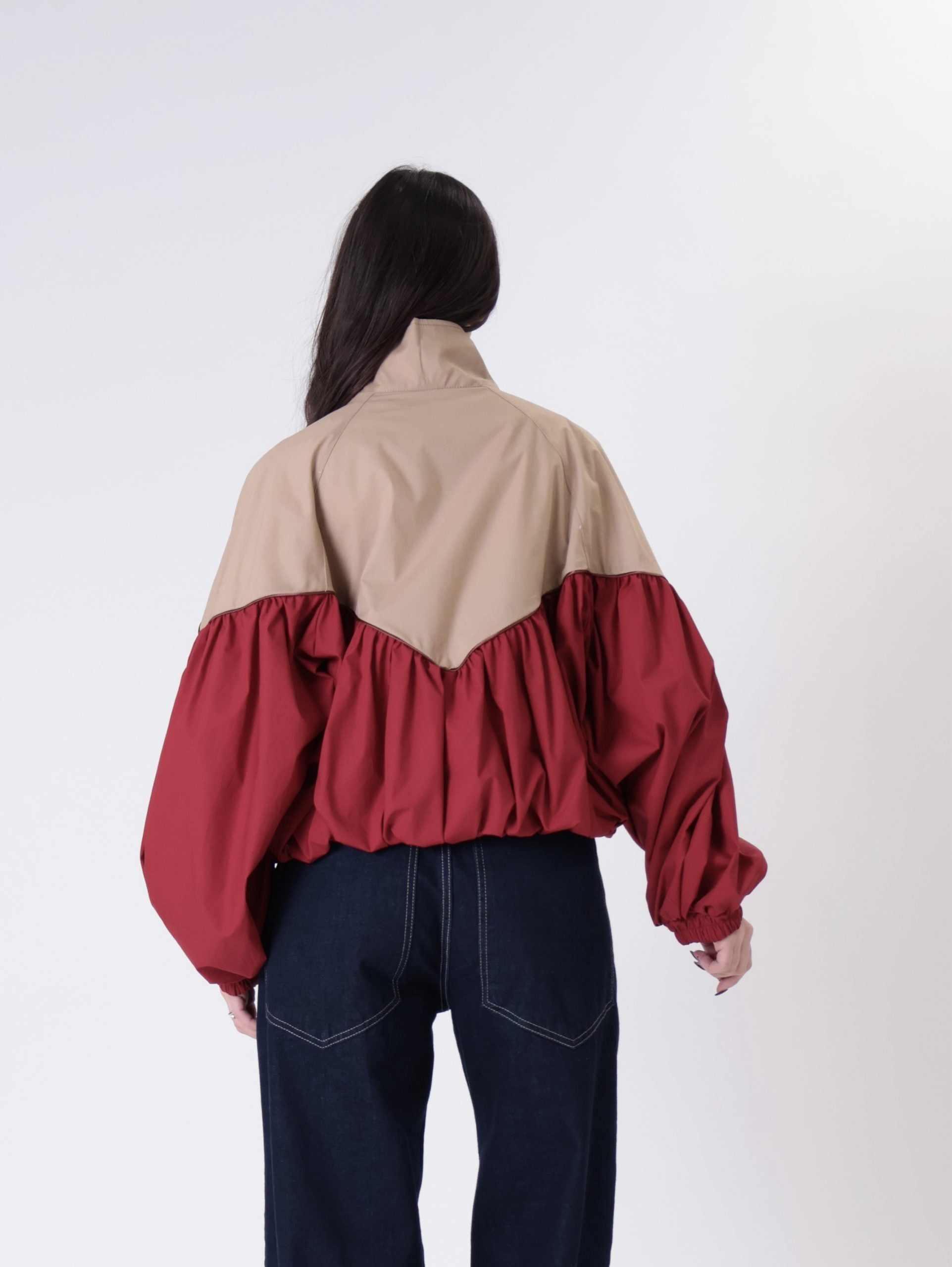 Bomber Ludo rosso/cammello