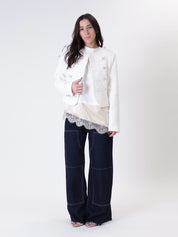 Cream tweed Napoleon jacket