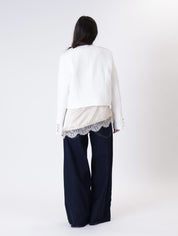 Cream tweed Napoleon jacket