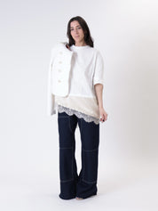 Cream tweed Napoleon jacket