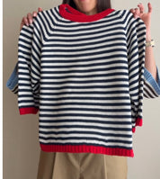 Maglia colletto righe (colori all'interno)