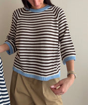 Maglia colletto righe (colori all'interno)