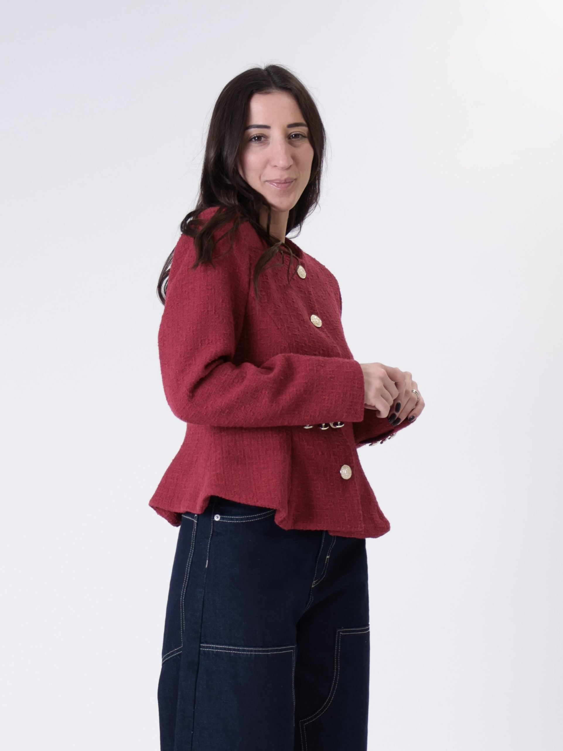 Giacca Lady tweed rosso