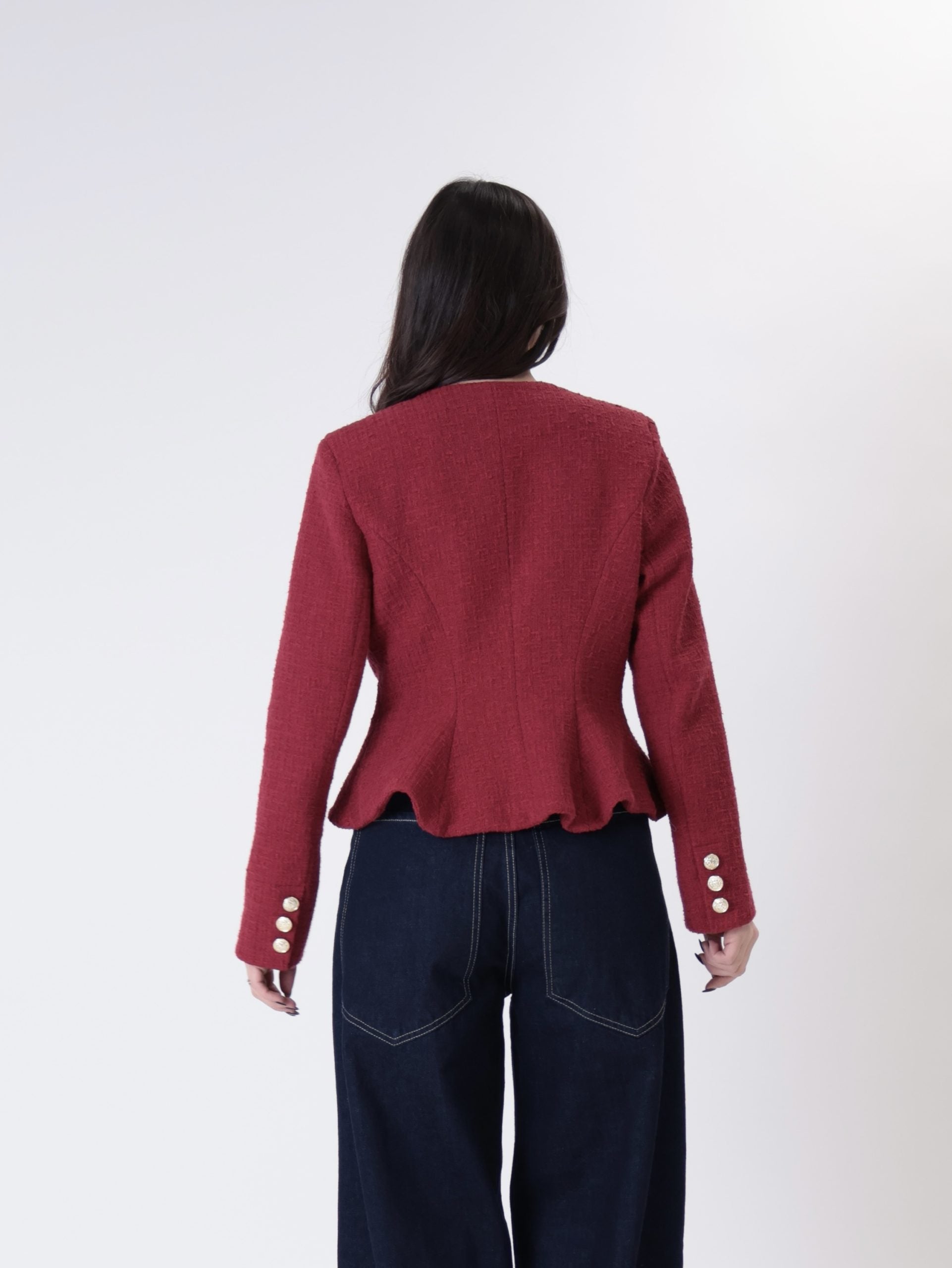 Giacca Lady tweed rosso