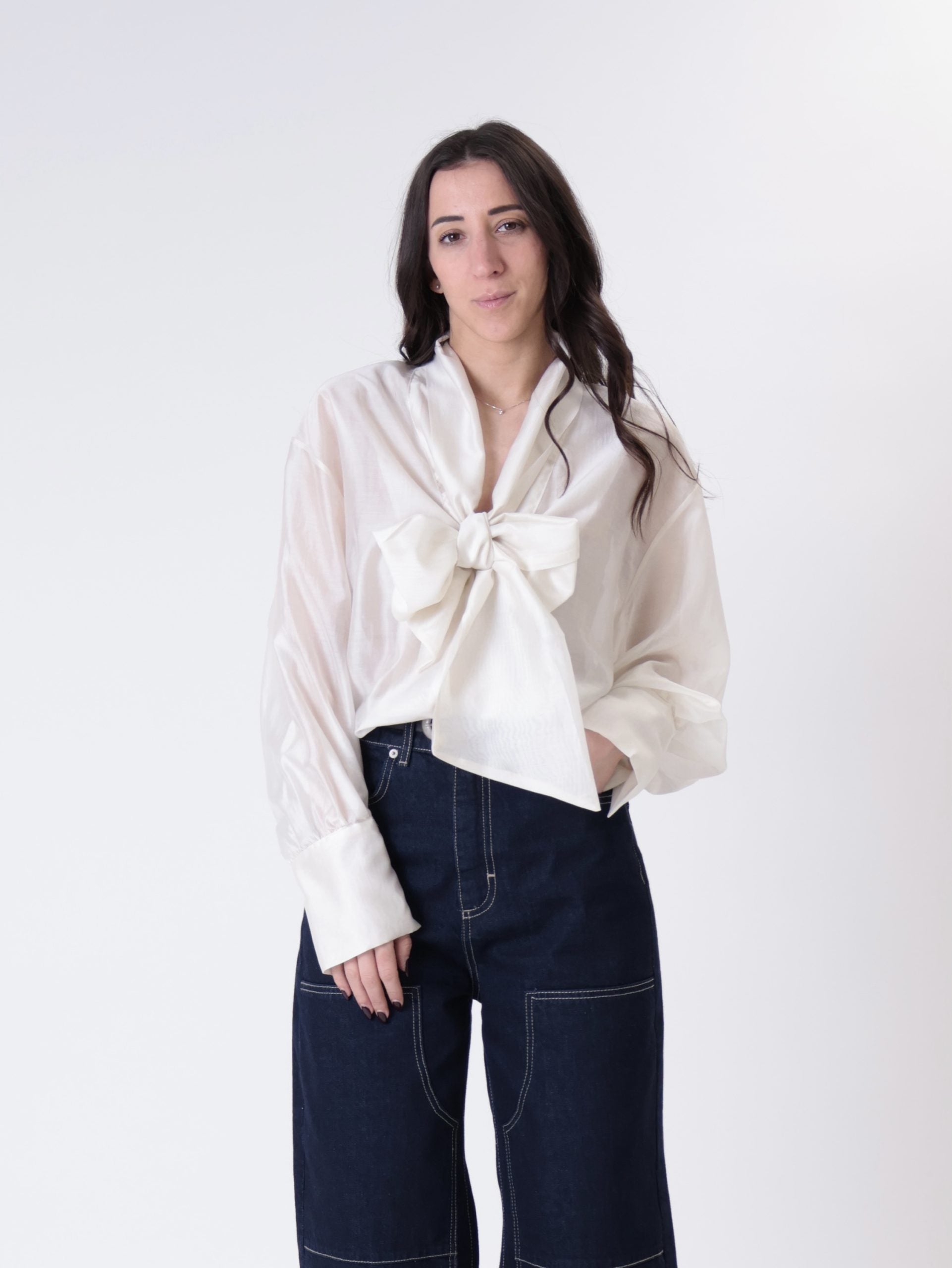 Blusa fiocco burro