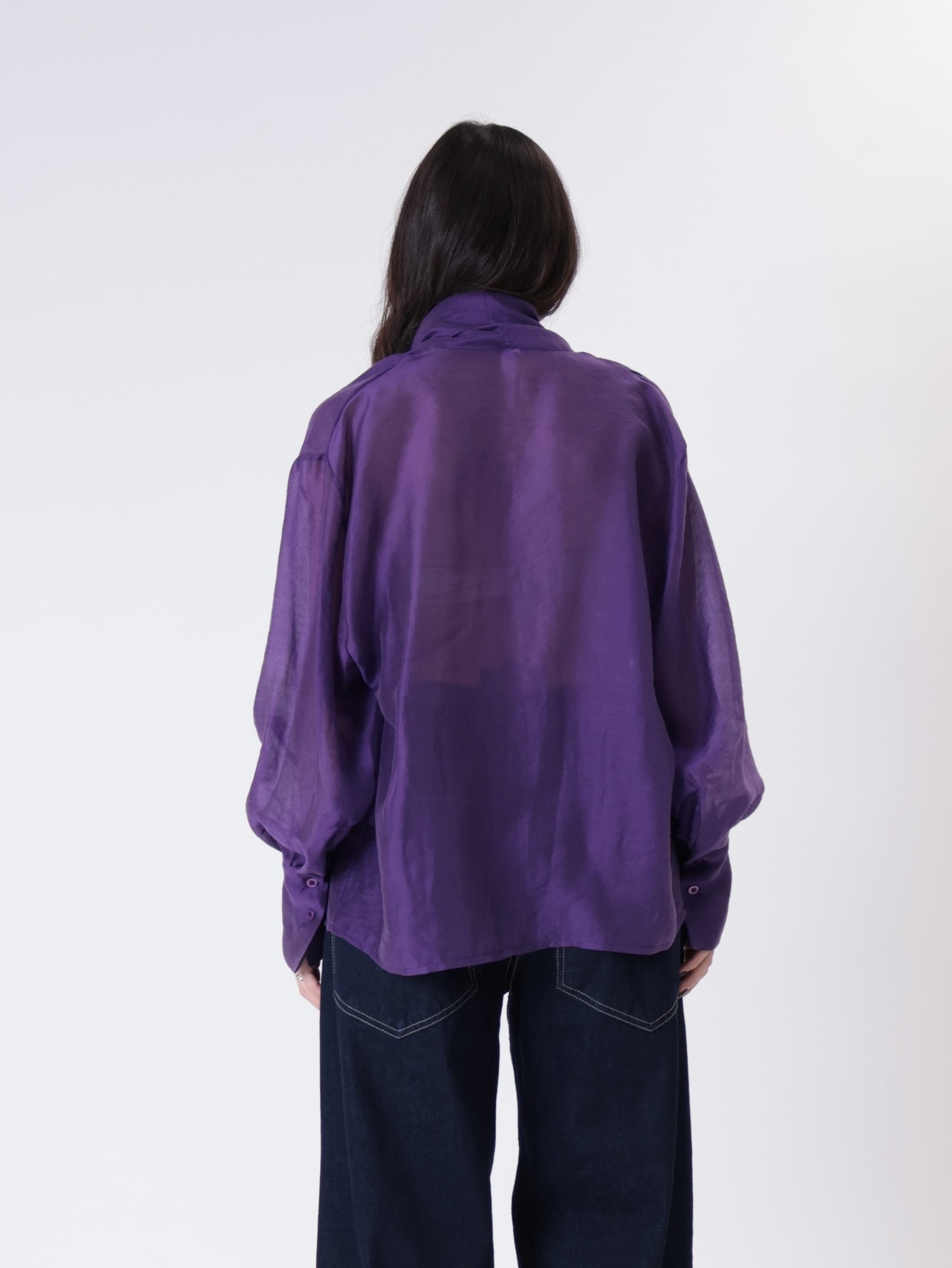 Blusa fiocco viola
