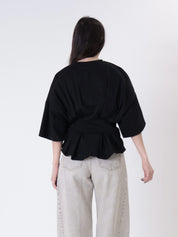 T-shirt avvitata nera