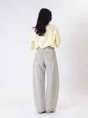 Lucy jeans light beige ripped
