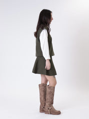 Silvia complete vest + military skirt