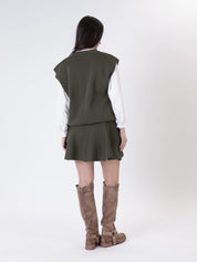 Silvia complete vest + military skirt