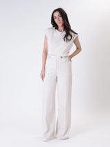 Pantalone milano sartoriale gesso