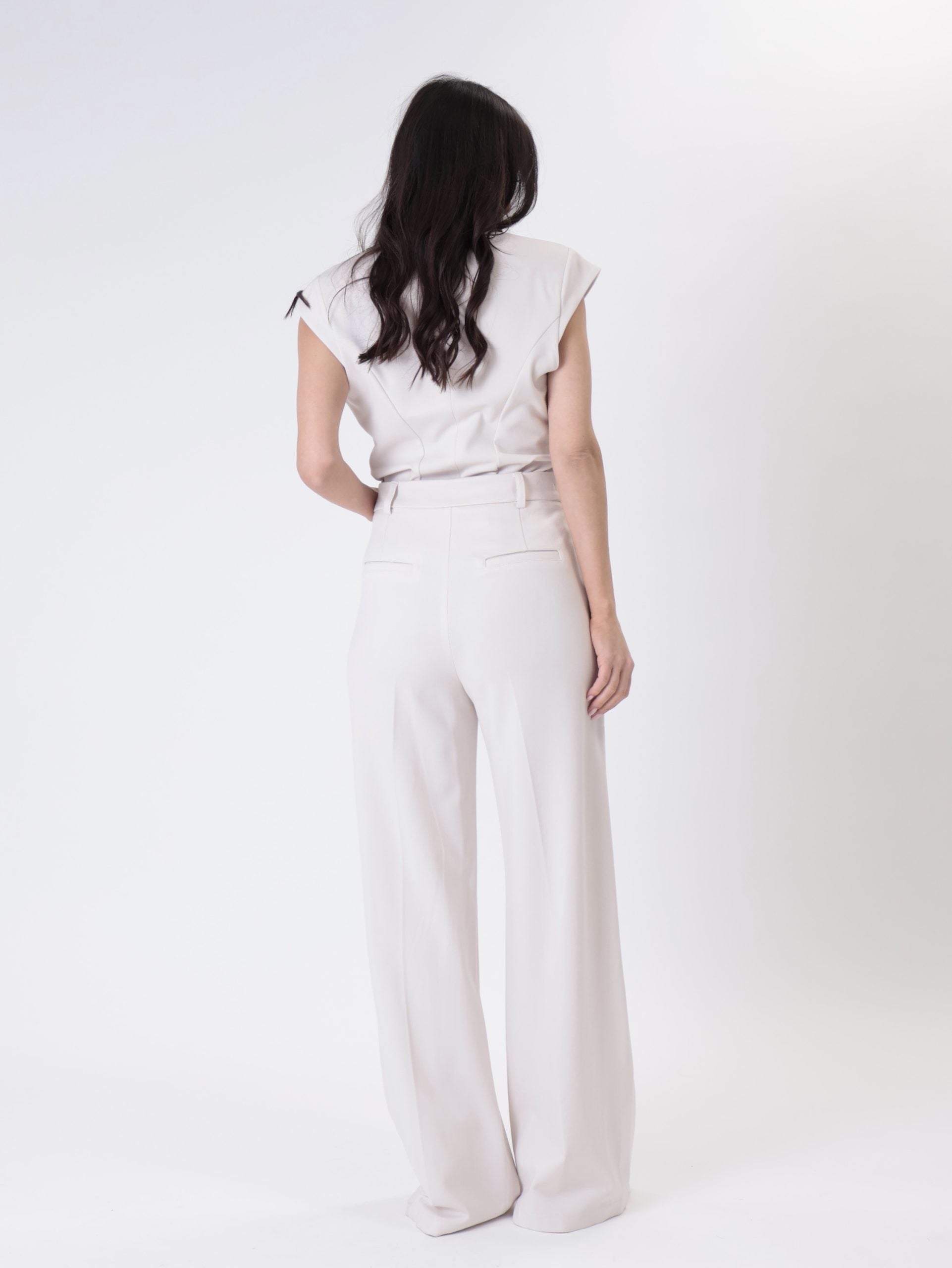 Pantalone milano sartoriale gesso
