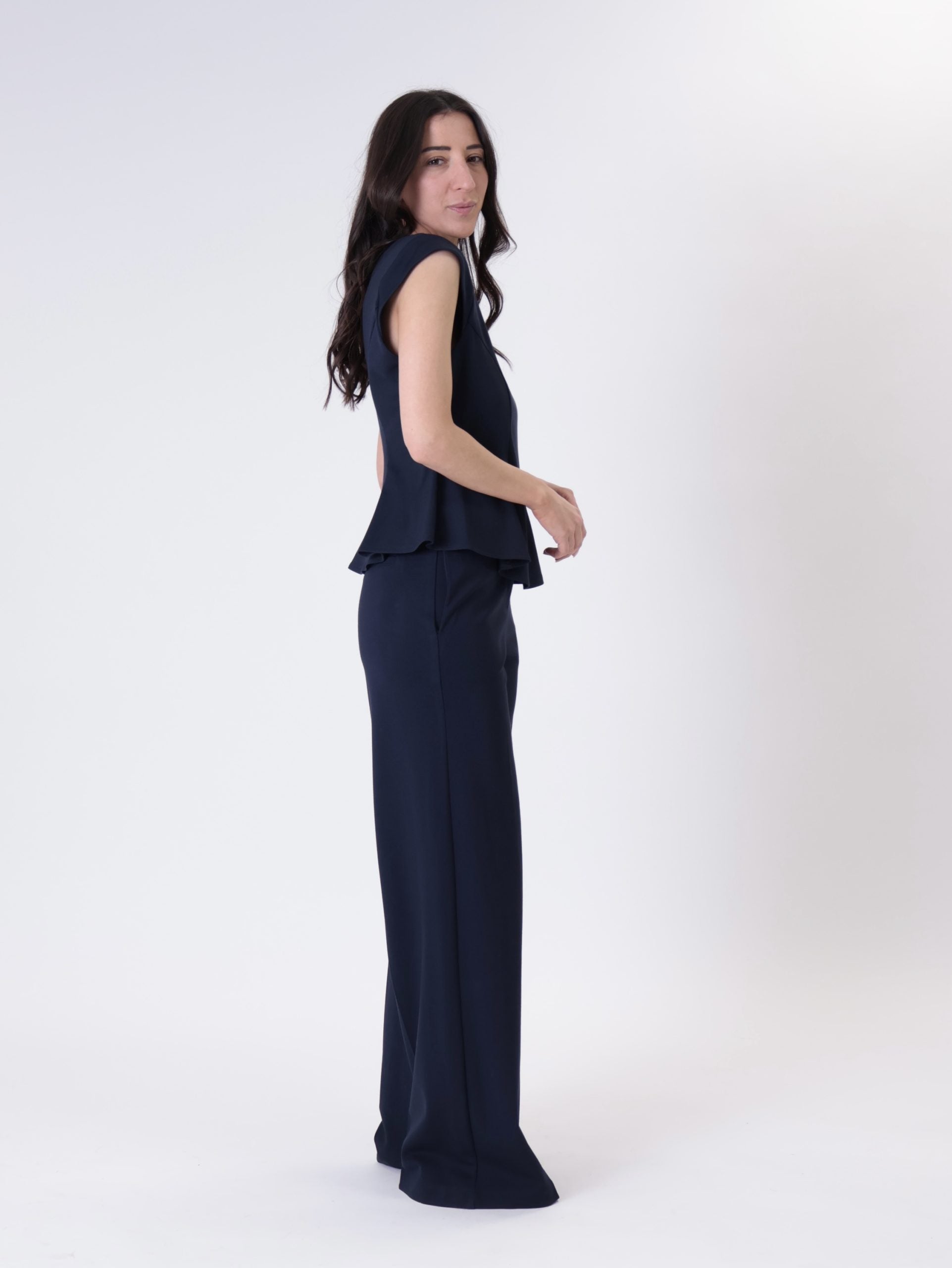 Pantalone milano sartoriale blu