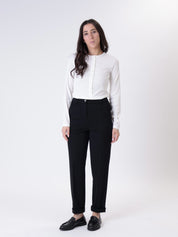 Pantalone milano elastico retro nero