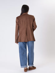 Cognac suede jacket