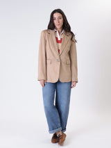Giacca suede cappuccino