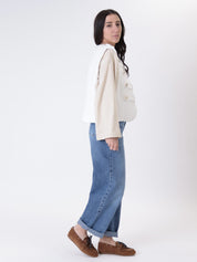 Napoleon white tweed waistcoat