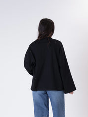 T-shirt m/lunga over nera