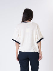 Pullover serafino burro