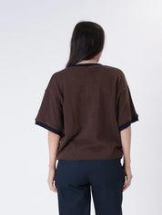 Pullover serafino moro