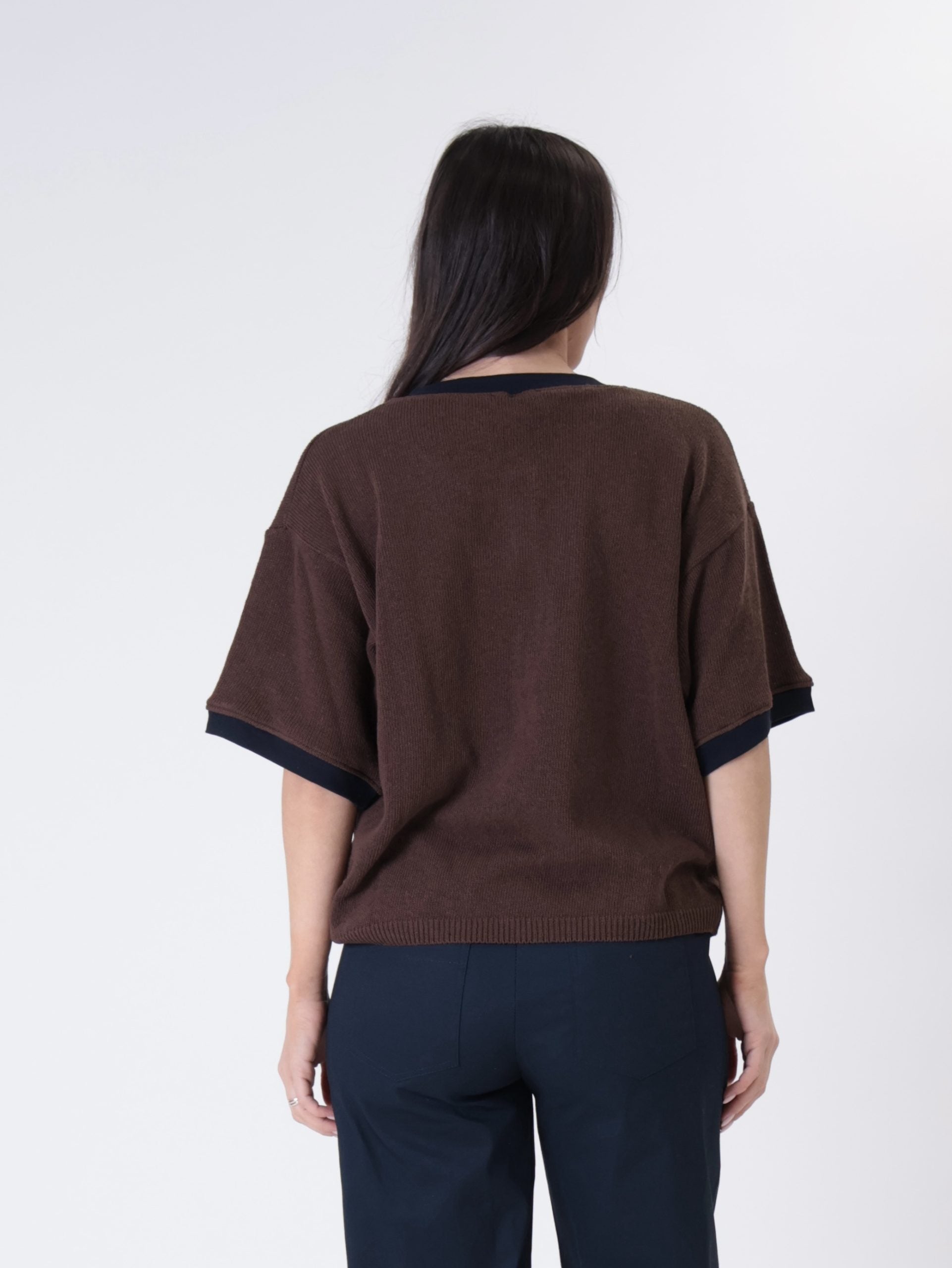 Pullover serafino moro