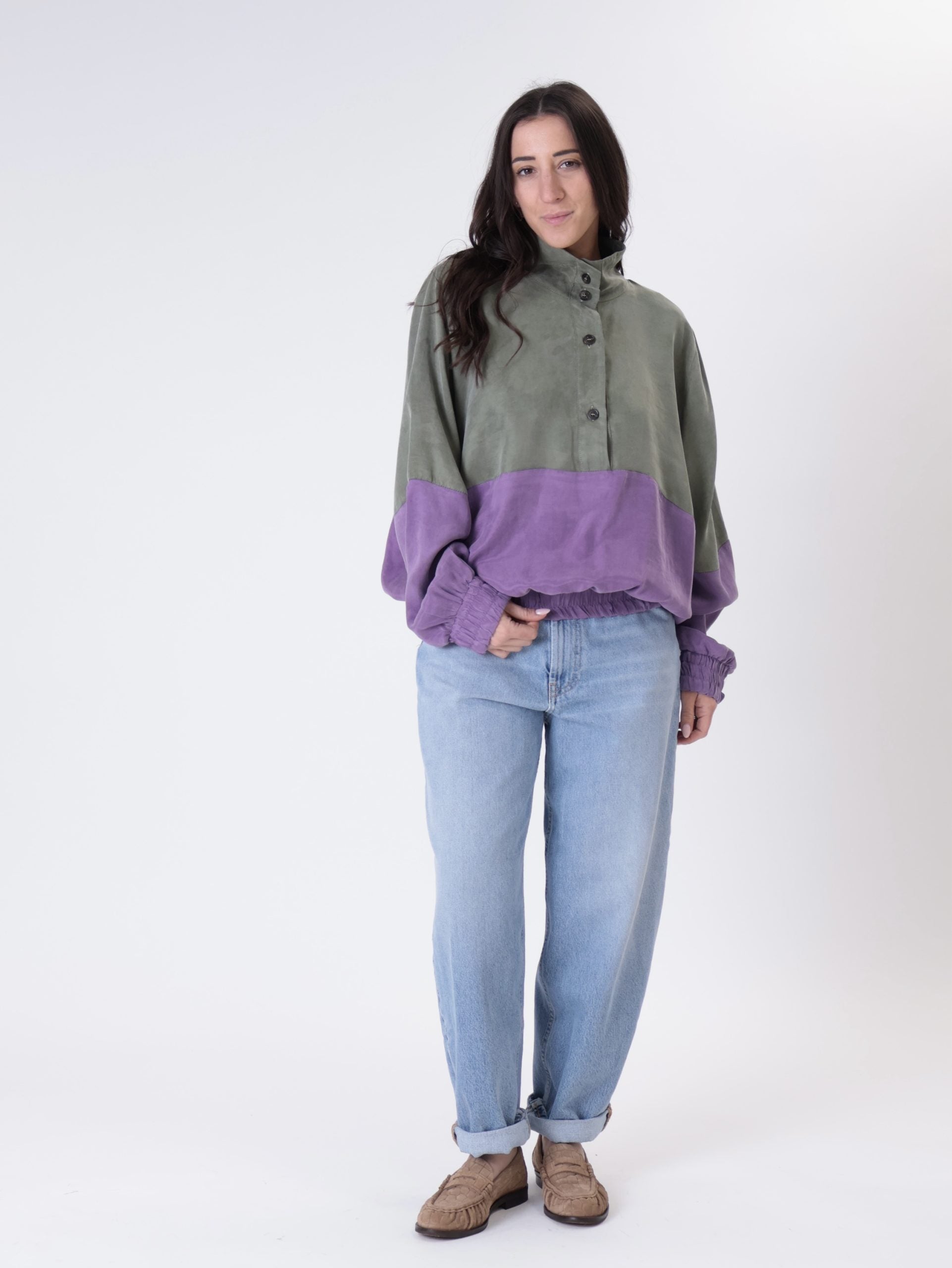 Camicia lory militare/lavanda