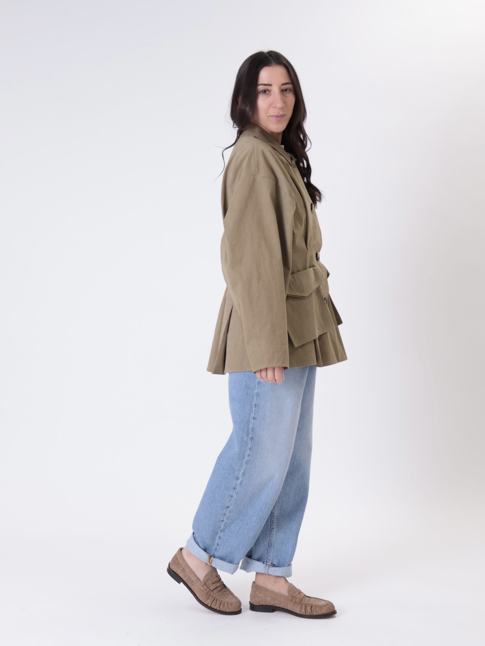 Beige safari jacket