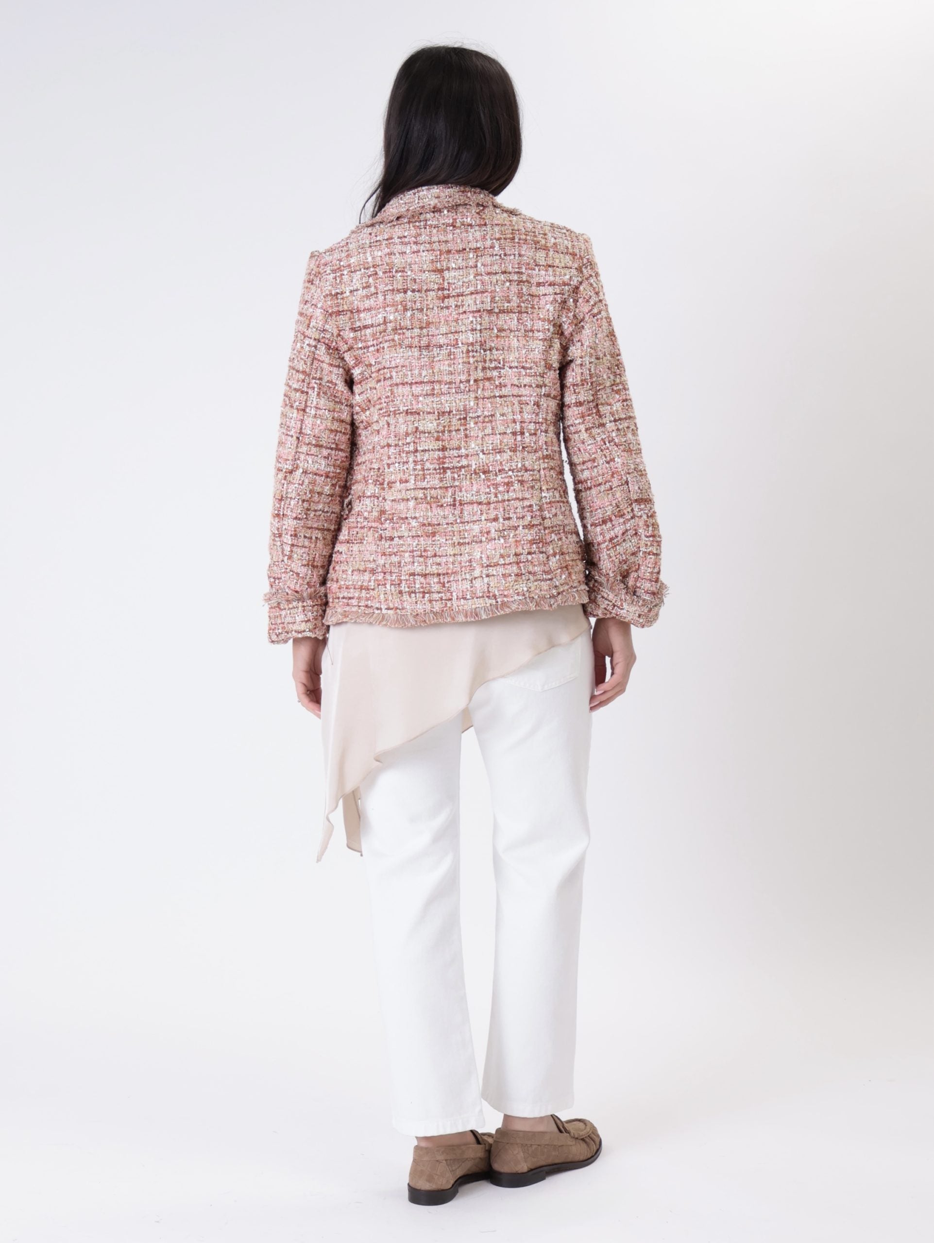 Giacca bouclé multicolor