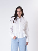 White fitted shirt