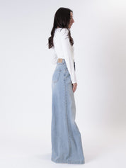 Jeans Carol light-wash ripped denim