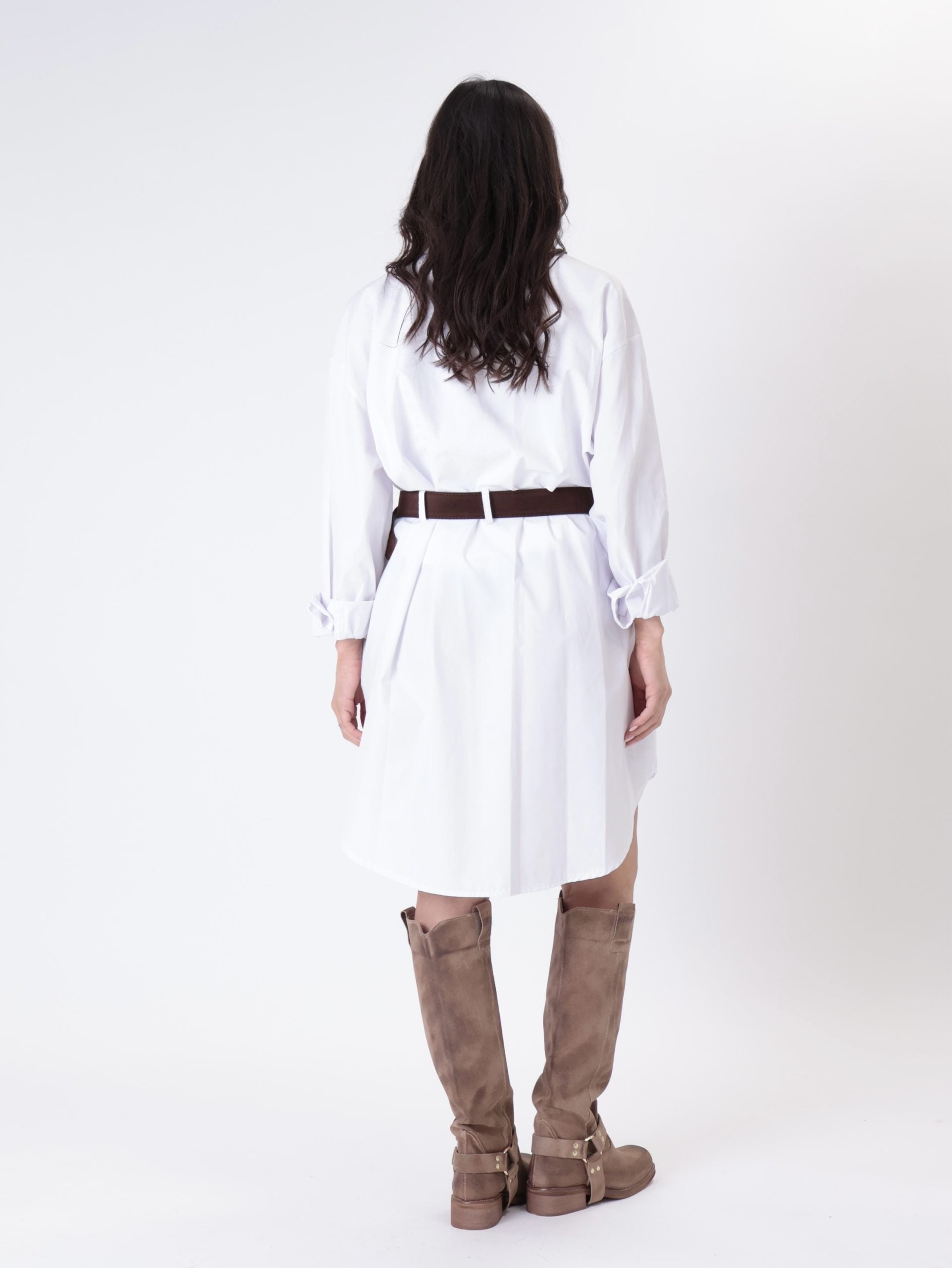 White sequin pocket dress