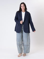 Blazer over monopetto blu