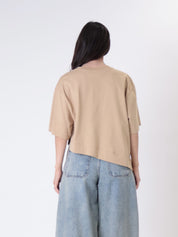 T-shirt svasata beige