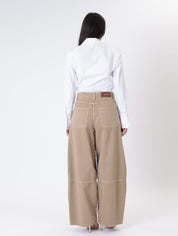 Jeans western denim sabbia