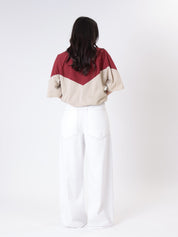 Jeans Giusy western denim bianco
