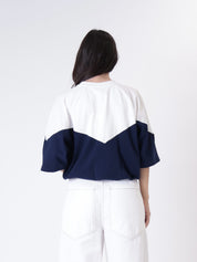 T-shirt Lory panna/ blu