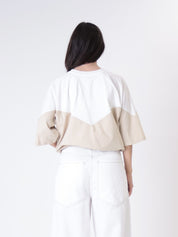 T-shirt Lory panna/sabbia