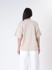 T-shirt Lore avorio/blu