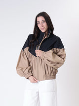 Bomber Ludo nero/cammello